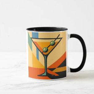 Caneca Moderno Sol Nascente Bauhaus Martini de Meados do