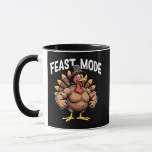 Caneca Modo banquete Engraçado Ação de Graças à Refeição