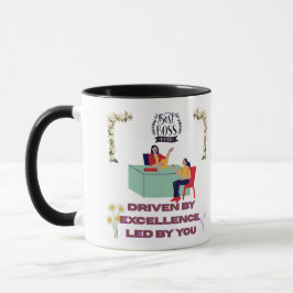 Caneca Modo Chefe Ativado preto e branco