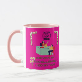 Caneca Modo Chefe Ativado rosa quente