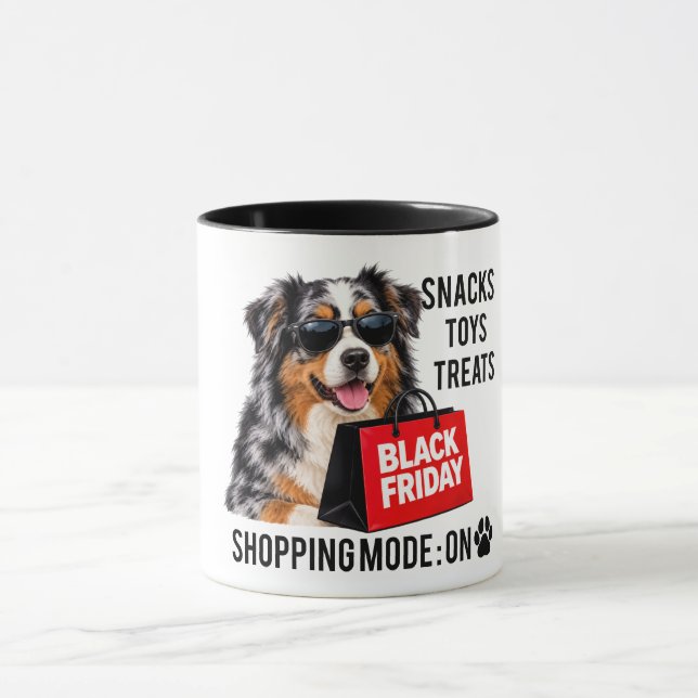Caneca Modo de Compras na Black Friday com Australian She (Centro)