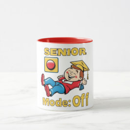 Caneca Modo de mais velho Desligado Relaxando Formando