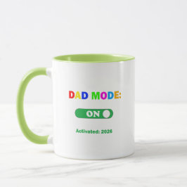 Caneca Modo Pai Ativado 2026  Anúncio de Gravidez