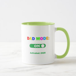 Caneca Modo Pai Ativado 2026 Anúncio de Gravidez