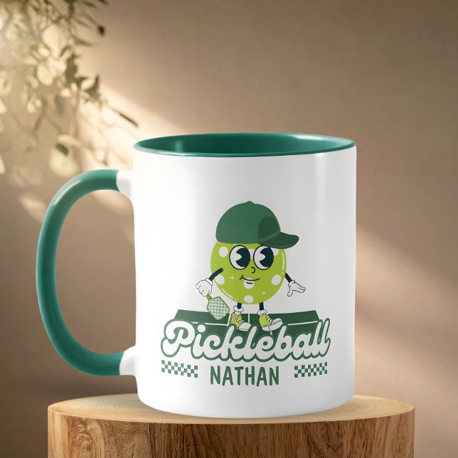 Caneca Modo Personalizado de Pickleball Retro (Criador carregado)