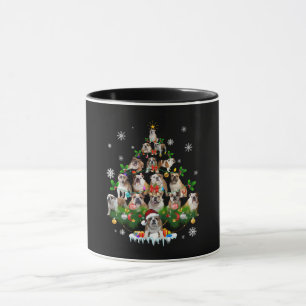 Caneca Modos  Ornamentos de árvores de Natal para Bulldog