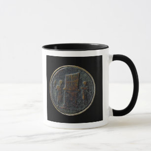 Caneca Moeda romana que descreve um órgão