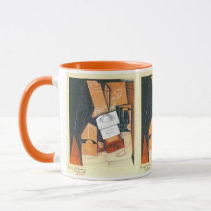 Caneca Moedor de Café de Juan Gris, Arte Cubista Vintage