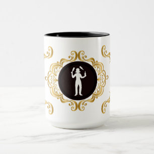 Caneca Mog de Silhueta Branca Feita