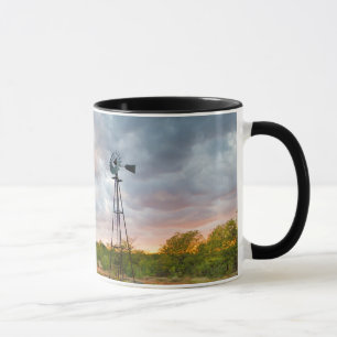 Caneca Moinho de Vento e Nuvens ao Pôr do Sol