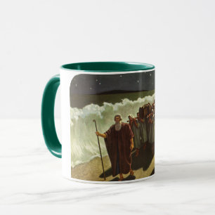 Caneca Moisés atravessando o mar vermelho, religião venen