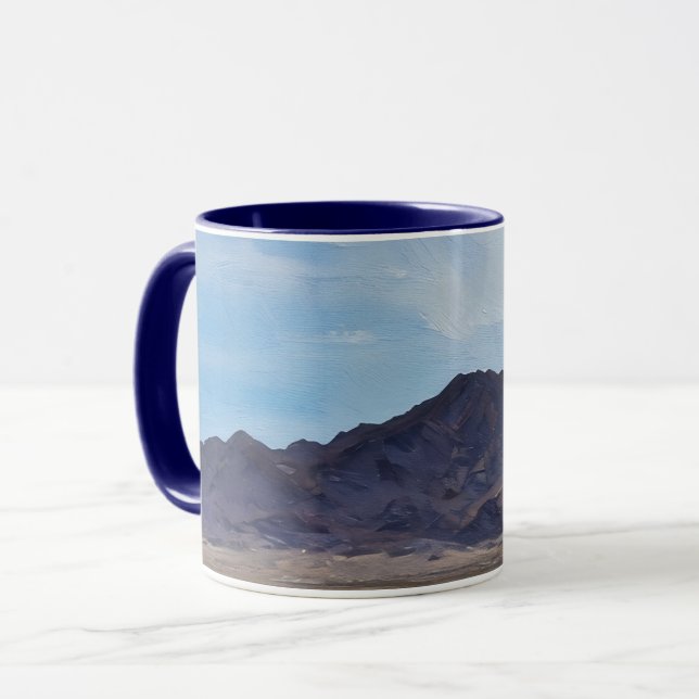 Caneca Mojave Desert Mountain Range Art Mug (Frente Esquerda)
