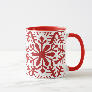 Caneca Moletom de Natal Vermelho e Branco