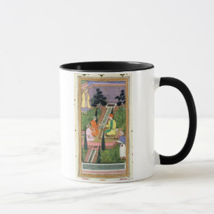 Caneca Molhe jardins, do álbum de Clive (gouache no pa