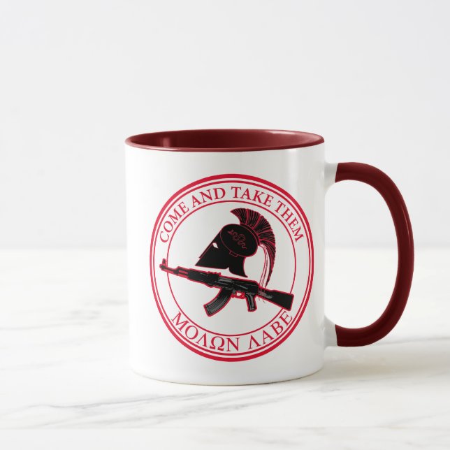 Caneca Molon Labe (vindo e os tome) (Direita)