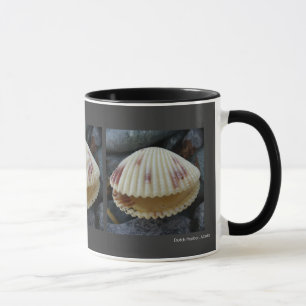 Caneca Moluscos manchados do berbigão na ilha de Unalask