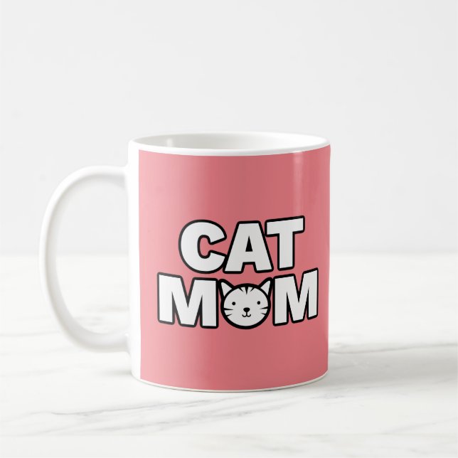 Caneca MOM CAT (rosa) (Esquerda)