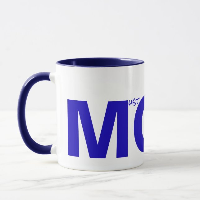 Caneca MOM (deve obedecer-me) Azul (Esquerda)