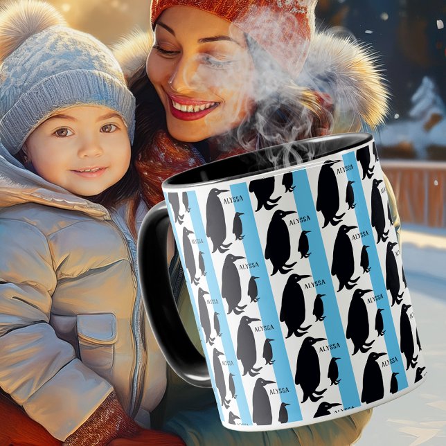Caneca MOM e Baby Penguin (Criador carregado)