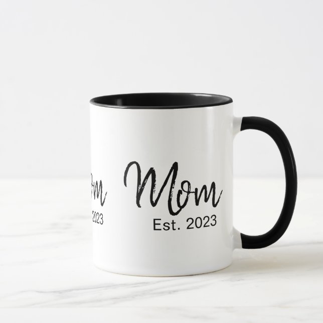 Caneca Mom Established New Mom Gift (Direita)