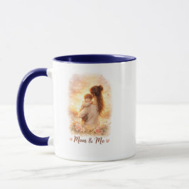 Caneca Mom & Me Watercolor Coffee Mug – Gift for Mom