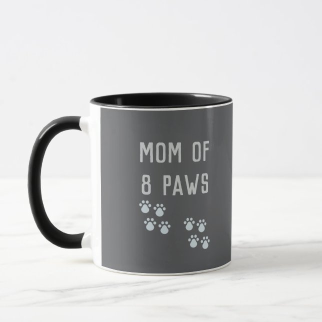 Caneca Mom of 8 paws (Esquerda)