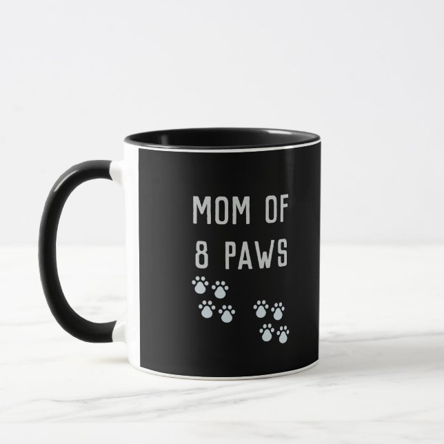 Caneca Mom of 8 paws (Esquerda)