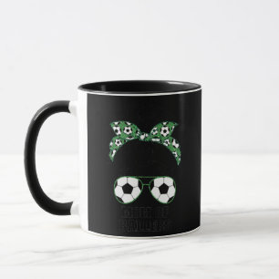 Caneca Mom of Ballers messy bun women's funny football