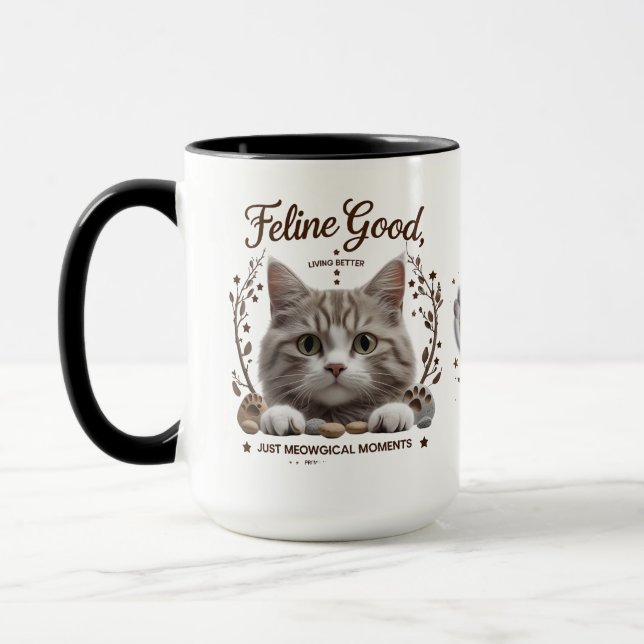 Caneca Momentos meowgical | Combinação de 15 oz com Mug d (Esquerda)