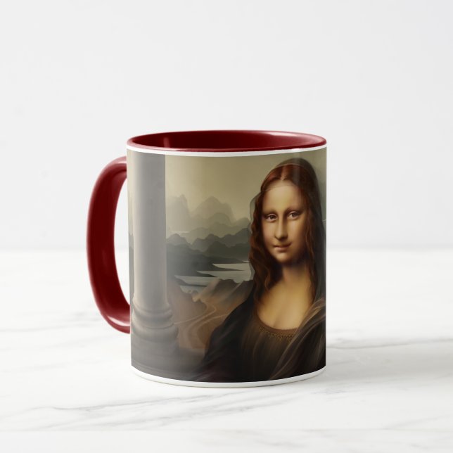 Caneca Mona Lisa (Frente Esquerda)