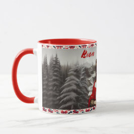 Caneca Mona Lisa Buon Natale Natale Classic Mug, 11 oz
