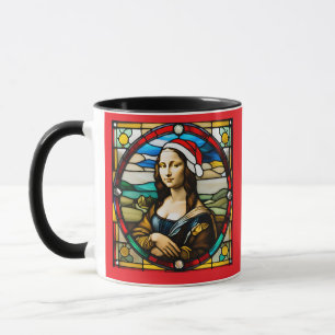 Caneca Mona Lisa Christmas StainGlass