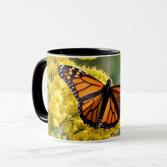 Caneca Monarca Borboleta Café Mug (Frente Esquerda)