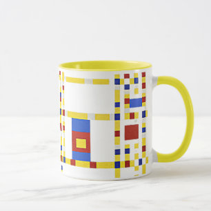 Caneca Mondrian - Broadway Boogie Woogie