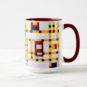 Caneca Mondrian - Broadway Boogie Woogie