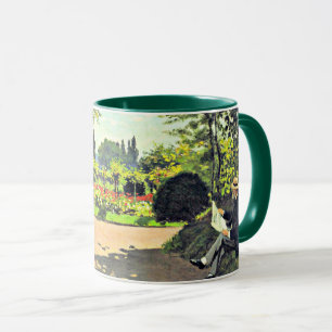 Caneca Monet - Adolphe Monet Lendo no Jardim