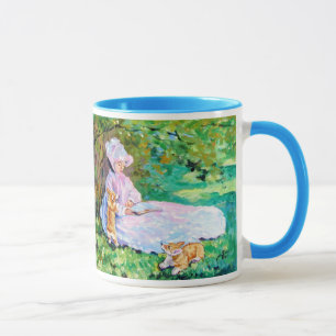 Caneca Monet do Corgi de Galês do Pembroke