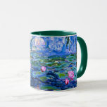 Caneca Monet: Lírios d'água 1919, famosa pintura<br><div class="desc">Monet: Lírios de água 1919 Impressionismo francês - caneca de café trabalho de arte.</div>