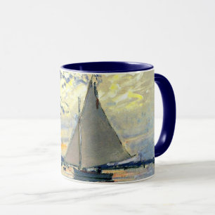 Caneca Monet - Navio de vela no Le Petit-Gennevilliers Mu