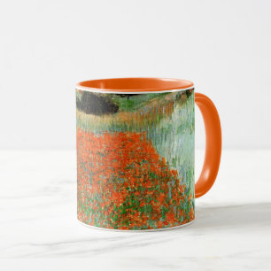 Caneca Monet - Poppy Fields em um Hollow próximo a Givern
