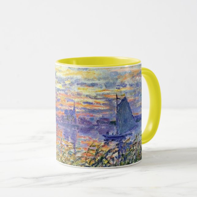Caneca Monet - Sunset no Sena, (Frente Esquerda)