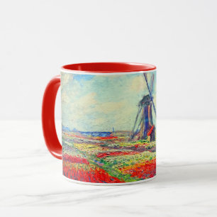 Caneca Monet Tulips Windmill