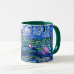 Caneca Monet: Water Lily 1919, famosa pintura<br><div class="desc">Claude Monet: Lírios de água vermelho,  1919,  caneca de café trabalho de arte de impressionismo.</div>