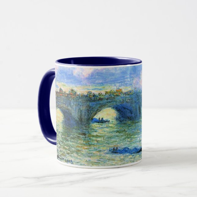 Caneca Monet - Waterloo Bridge, London, (Frente Esquerda)