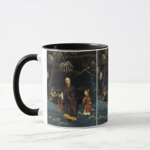 Caneca Monge e Criança Japoneses Antigos G.A. Audsley