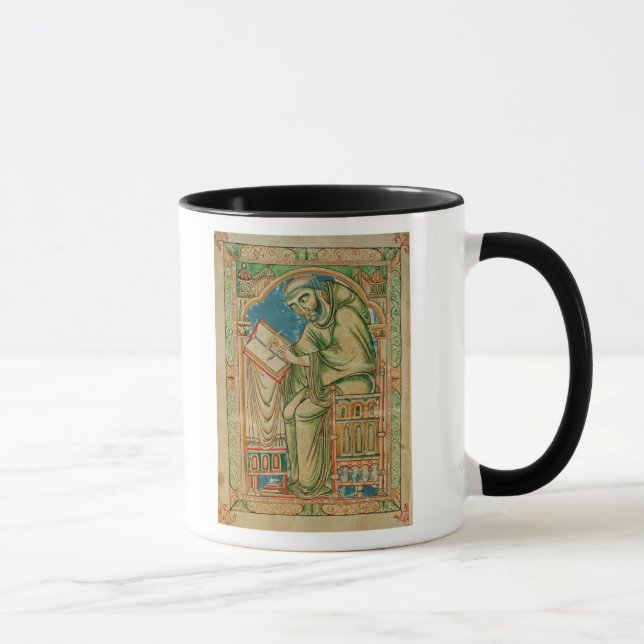 Caneca Monge Eadwine no trabalho no manuscrito, (Direita)