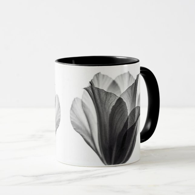 Caneca Monochrome botanical fine art photograph (Frente Esquerda)