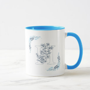 Caneca Monograma Azul, Calm Café Floral