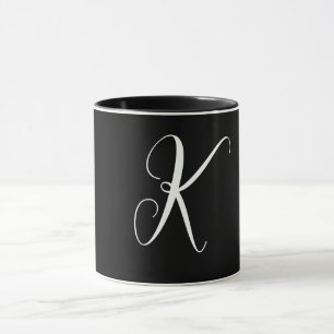Caneca Monograma Casado Partido Presente Favorito Black W