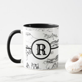 Caneca Monograma Chattanooga Toile Mug